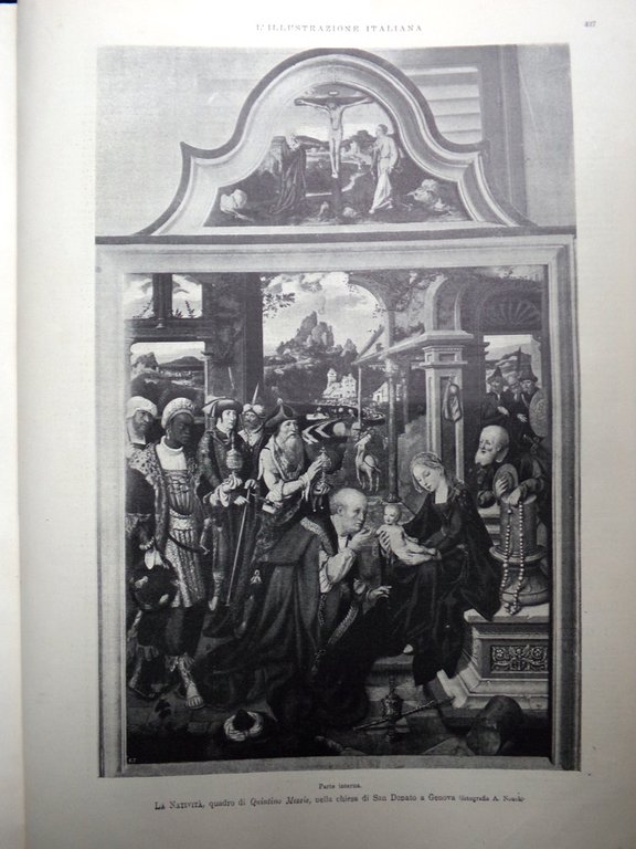 L'Illustrazione Italiana 25 Dicembre 1898 Natale Michele Carbonara Bernini Pesca