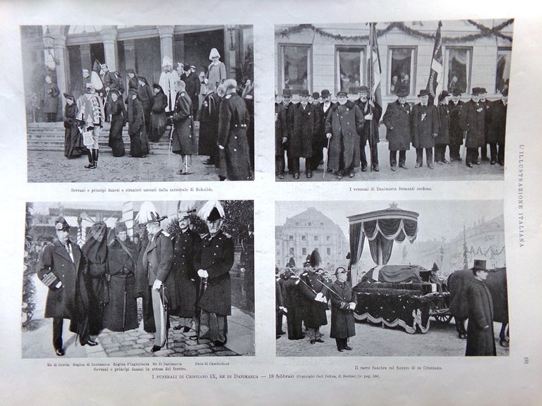 L'Illustrazione Italiana 25 Febbraio 1906 Repressioni Russe Cristiano IX Melozzo