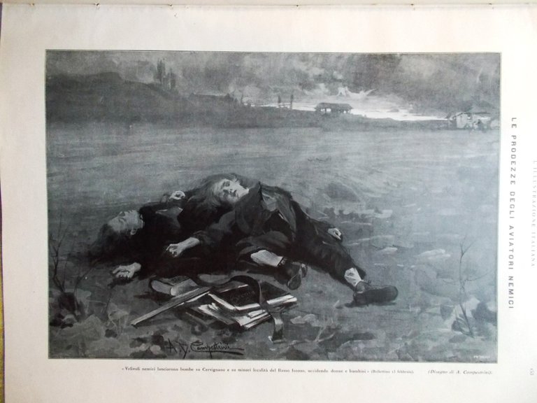 L'Illustrazione Italiana 25 Febbraio 1917 WW1 Valona Ojetti d'Annunzio Taranto