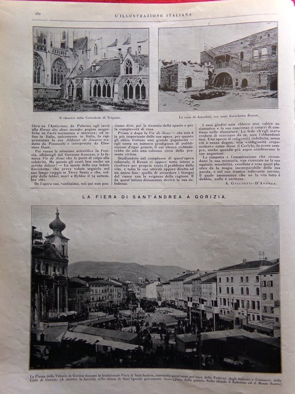 L'Illustrazione Italiana 25 Febbraio 1923 Nilo Azzurro Renan Occupazione Renania