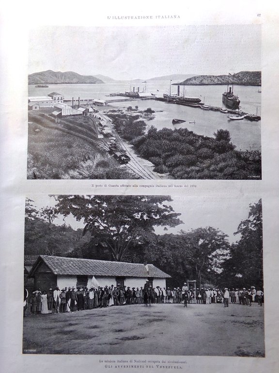 L'Illustrazione Italiana 25 Gennaio 1903 Candia Brofferio Venezuela Capus Papa