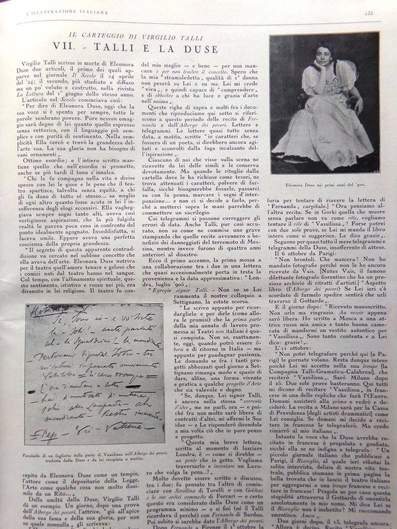 L'illustrazione Italiana 25 Gennaio 1931 Trockij Boldini Gino Rocca Duse …