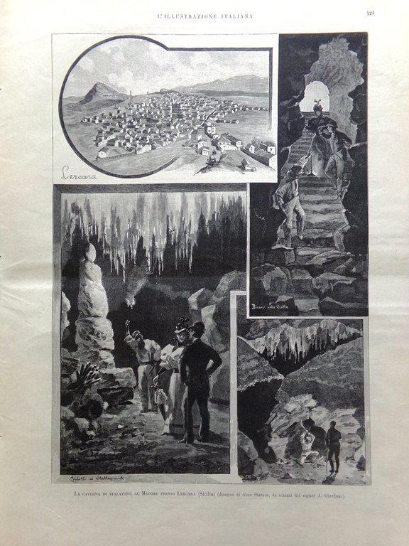 L'Illustrazione Italiana 25 Giugno 1893 Arturo Graf Caverna Lercara Torre …