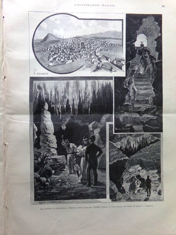 L'Illustrazione Italiana 25 Giugno 1893 Arturo Graf Caverna Lercara Torre … | Immagine Gallery 6