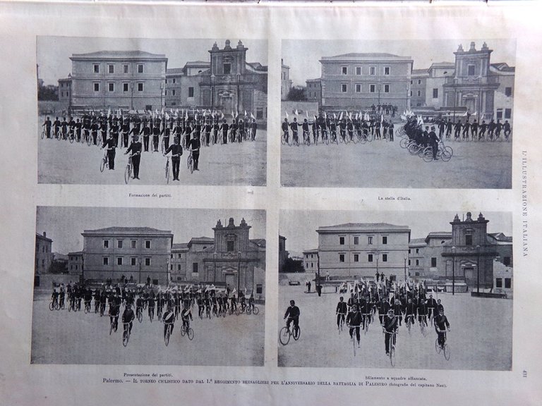 L'Illustrazione Italiana 25 Giugno 1899 San Gimignano Bersaglieri Palermo Azoto