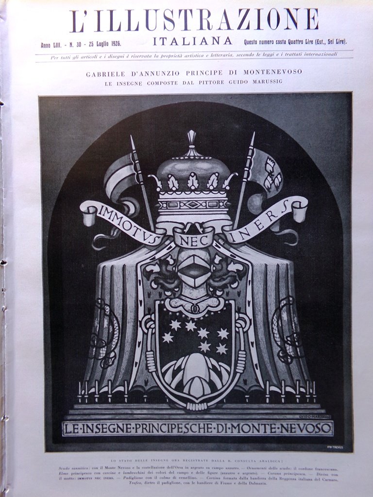 L'Illustrazione Italiana 25 Luglio 1926 Alghero Carrara Parenzo Terremoto Rodi | Immagine principale