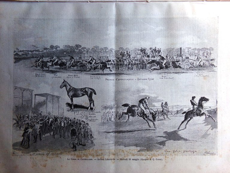 L'Illustrazione Italiana 25 Maggio 1884 Villoresi Le Feste Pompeiane Castellazzo | Immagine Gallery 8