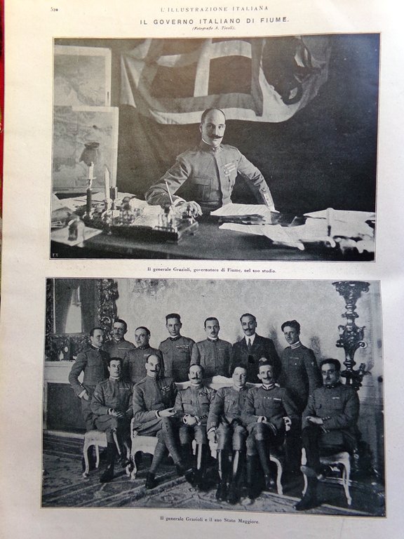 L'Illustrazione Italiana 25 Maggio 1919 Arazzi Mantova Tonezza Fiume Adalia …