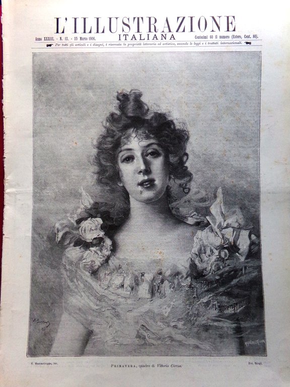 L'Illustrazione Italiana 25 Marzo 1906 Campanile San Marco Corcos Corsini … | Immagine Gallery 1
