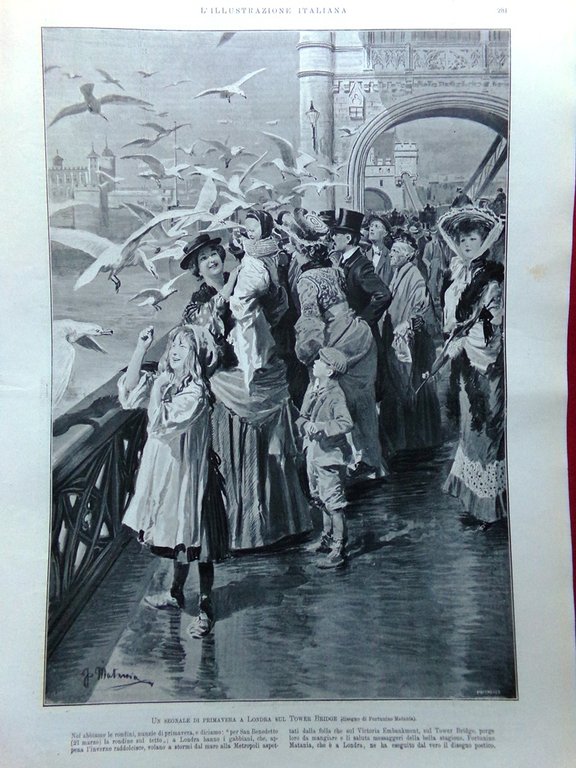 L'Illustrazione Italiana 25 Marzo 1906 Campanile San Marco Corcos Corsini …