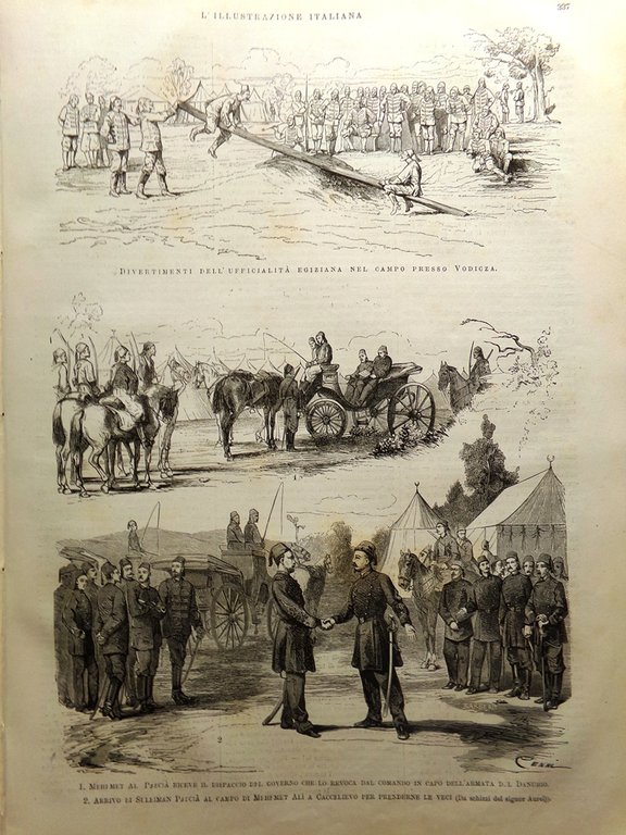 L'Illustrazione Italiana 25 Novembre 1877 Martiri Mentana Auditorio di Mecenate