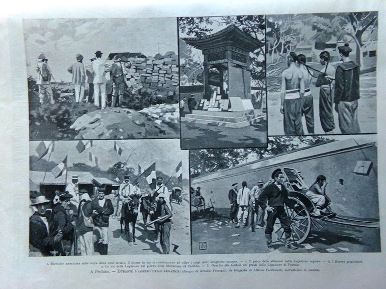 L'Illustrazione Italiana 25 Novembre 1900 Assedio Legazioni Pechino Disastro Dax