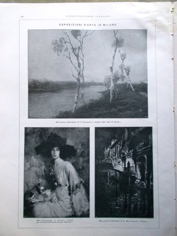 L'Illustrazione Italiana 25 Novembre 1917 WW1 Rodin Piave Palestina Arte …