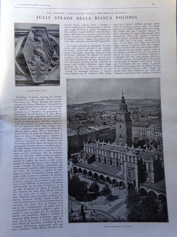 L'Illustrazione Italiana 25 Novembre 1928 Sora Ojetti Nobel Cracovia Durero …