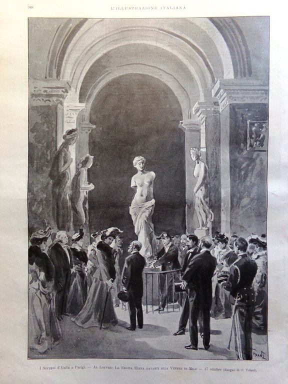 L'Illustrazione Italiana 25 Ottobre 1903 Sovrani Italia Parigi Loubet Versailles