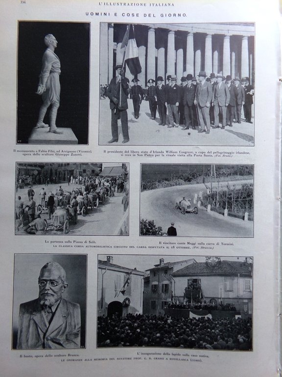 L'Illustrazione Italiana 25 Ottobre 1925 Gramatica Biennale di Monza Corsa … | Immagine Gallery 2
