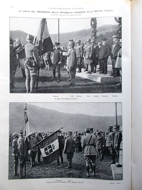 L'Illustrazione Italiana 26 Agosto 1917 WW1 Monte Nero Hermada Londra …