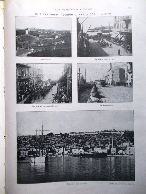 L'Illustrazione Italiana 26 Agosto 1917 WW1 Monte Nero Hermada Londra …