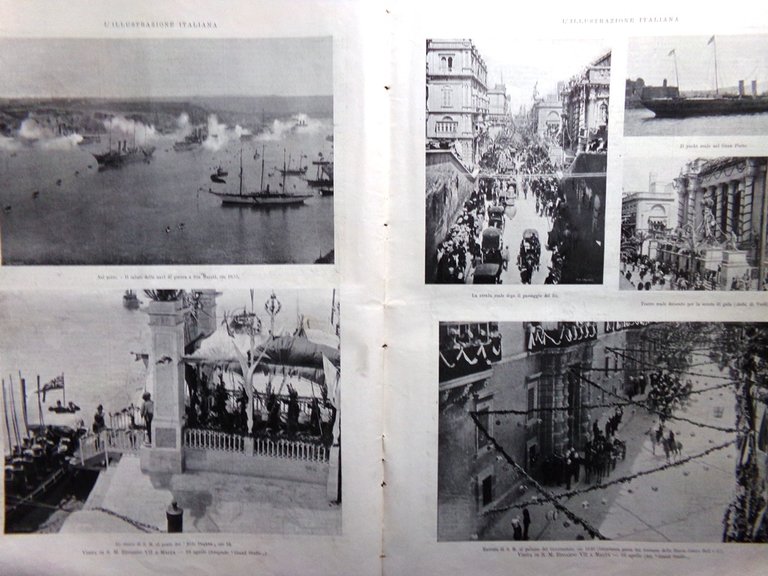 L'Illustrazione Italiana 26 Aprile 1903 Edoardo VII a Malta Loubet …