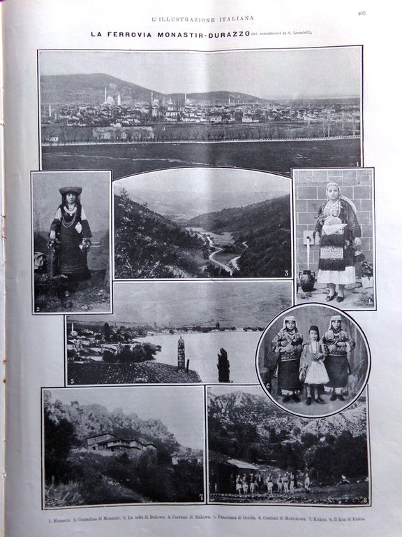 L'Illustrazione Italiana 26 Aprile 1908 Monastir Durazzo Bernhardt Monte Everest | Immagine Gallery 2