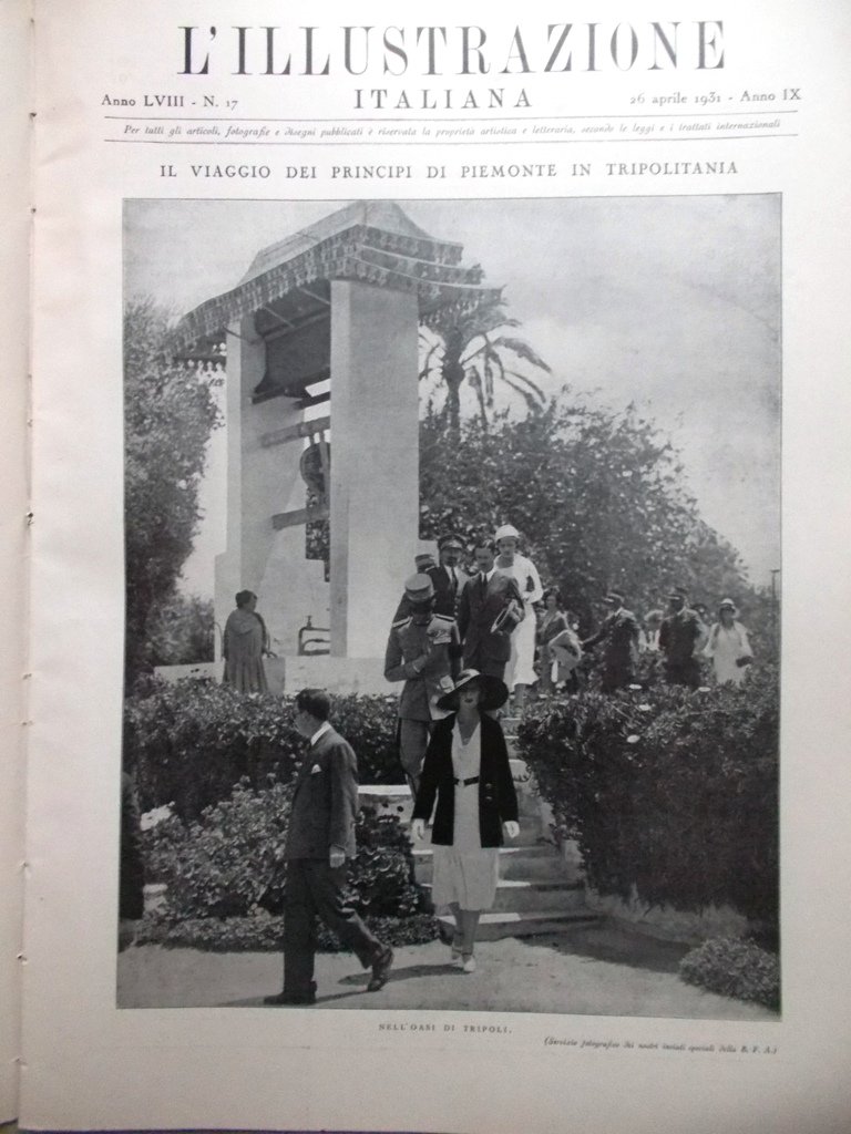 L'illustrazione Italiana 26 Aprile 1931 Camelie Locarno Salone Auto Spagna …