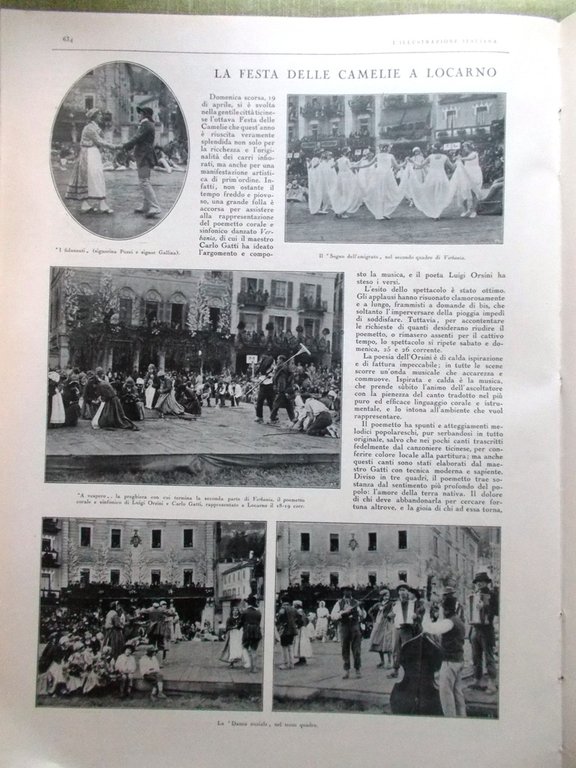 L'illustrazione Italiana 26 Aprile 1931 Camelie Locarno Salone Auto Spagna …