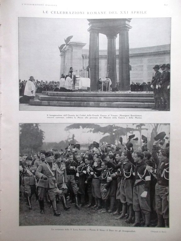 L'illustrazione Italiana 26 Aprile 1931 Camelie Locarno Salone Auto Spagna …