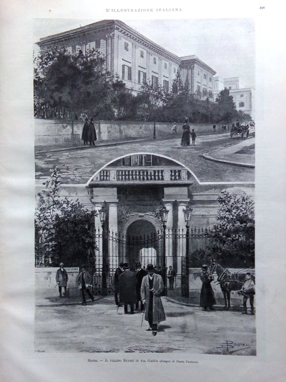 L'illustrazione Italiana 26 Dicembre 1897 Natale Campoformio Alfieri di Sostegno