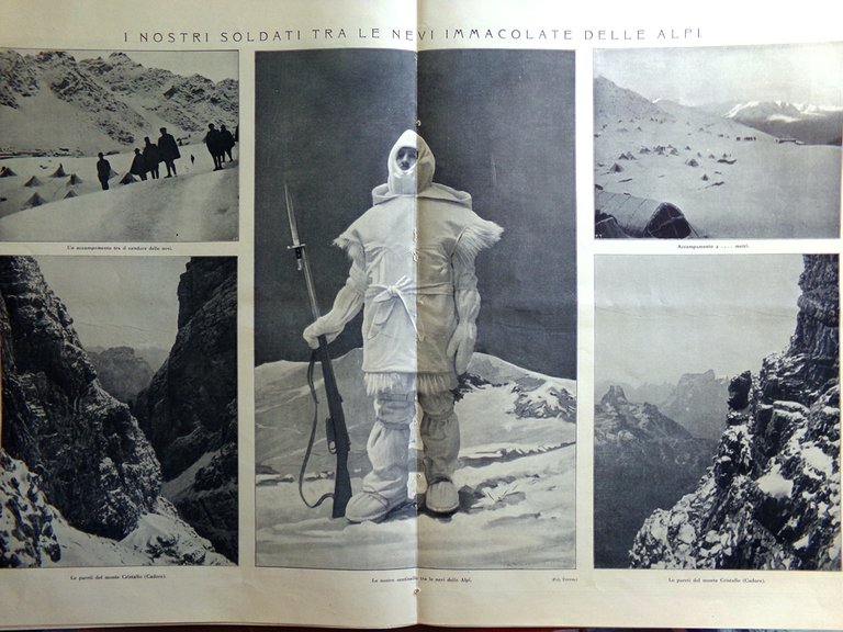 L'illustrazione Italiana 26 Dicembre 1915 WW1 Natale Attesa Trieste Corsia …