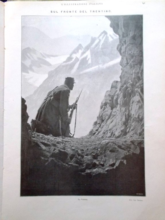 L'illustrazione Italiana 26 Dicembre 1915 WW1 Natale Attesa Trieste Corsia …