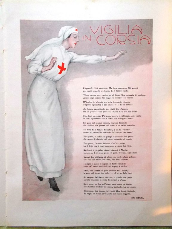 L'illustrazione Italiana 26 Dicembre 1915 WW1 Natale Attesa Trieste Corsia …