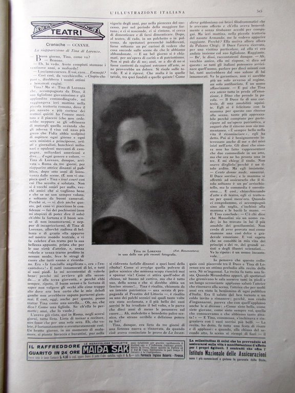 L'Illustrazione Italiana 26 Dicembre 1926 Dandolo Morlay Natività Augustus Pavia | Immagine Gallery 4