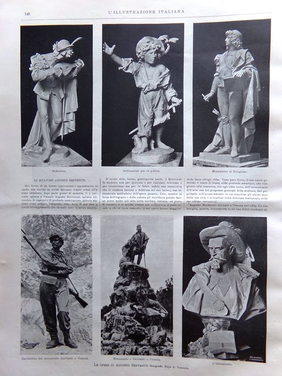 L'Illustrazione Italiana 26 Febbraio 1899 Loubet Faure Rapisardi Benvenuti Bovio