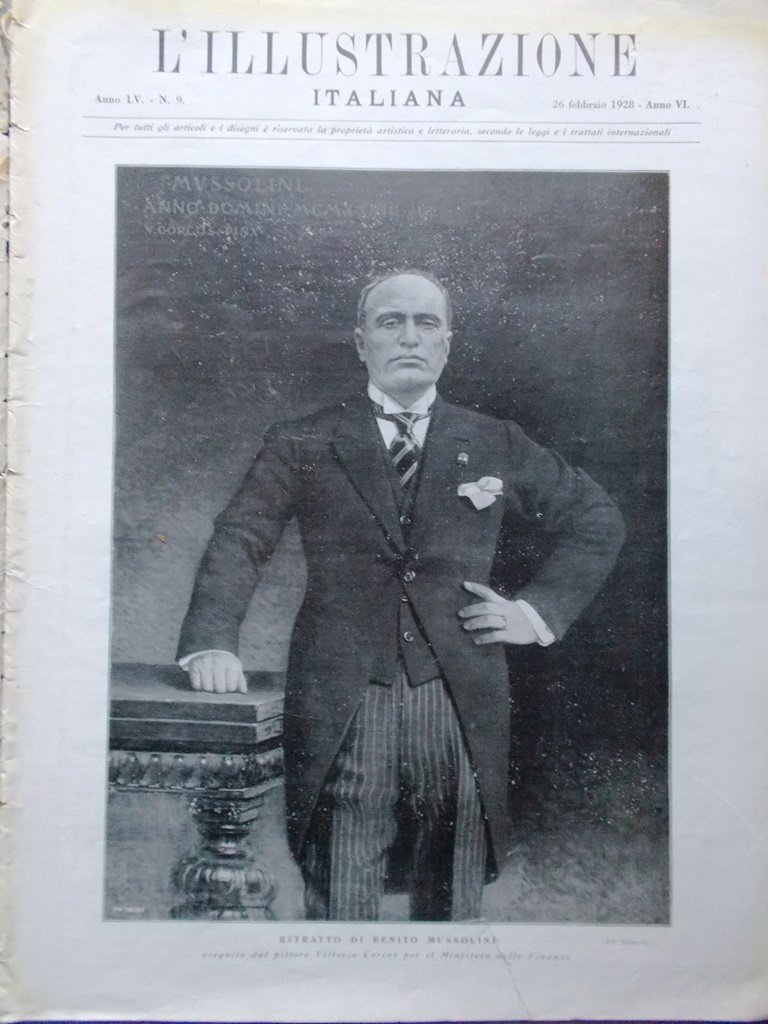L'Illustrazione Italiana 26 Febbraio 1928 Diga di Galleto Visso Velino … | Immagine principale