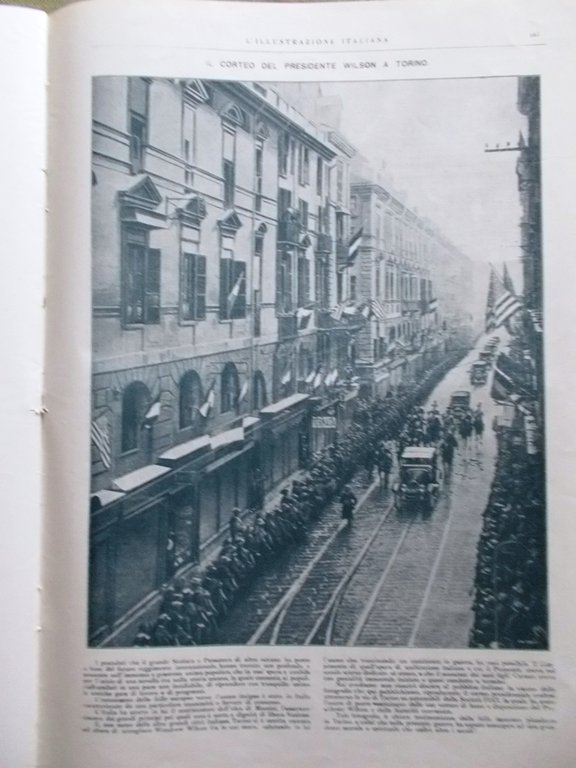 L'Illustrazione Italiana 26 Gennaio 1919 Conferenza Pace Parigi Treviso Casarsa