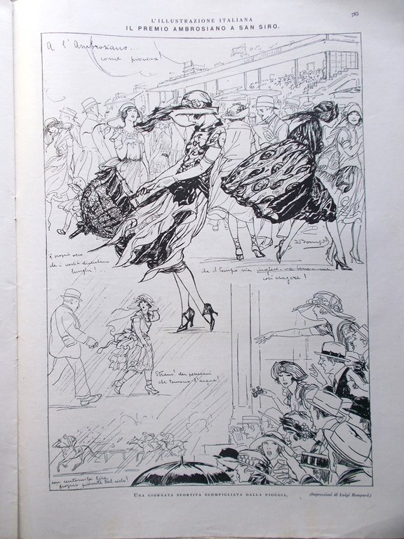 L'Illustrazione Italiana 26 Giugno 1921 Baracca Giovanni Papini Concistoro Roma