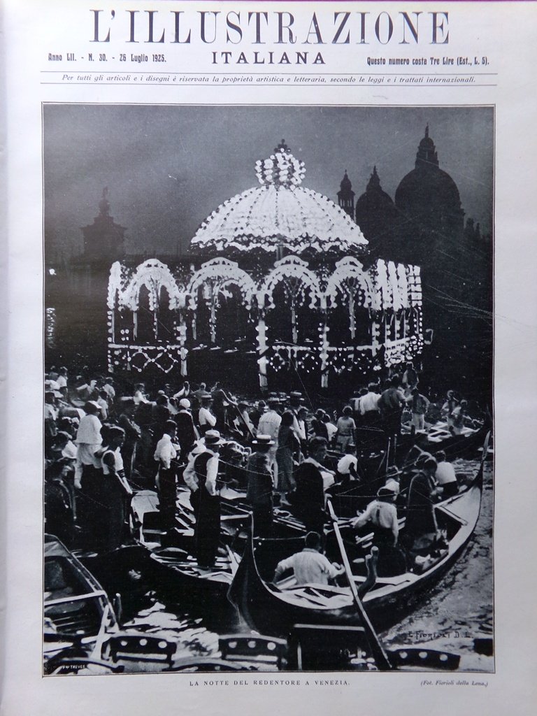 L'Illustrazione Italiana 26 Luglio 1925 Terremoto California Tesori del Vaticano | Immagine principale