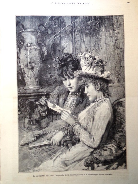 L'Illustrazione Italiana 26 Maggio 1889 Manicomio Reggio Corse San Siro …