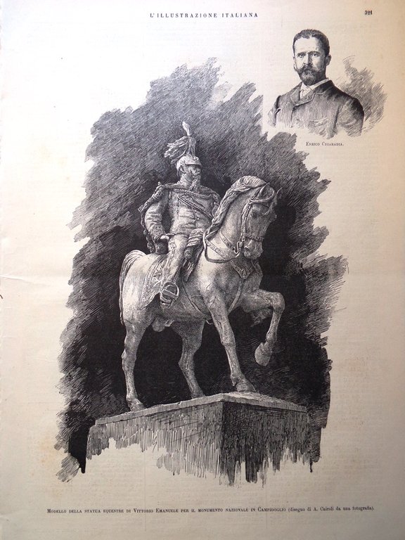 L'Illustrazione Italiana 26 Maggio 1889 Manicomio Reggio Corse San Siro …