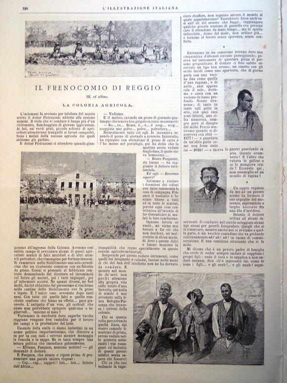 L'Illustrazione Italiana 26 Maggio 1889 Manicomio Reggio Corse San Siro …