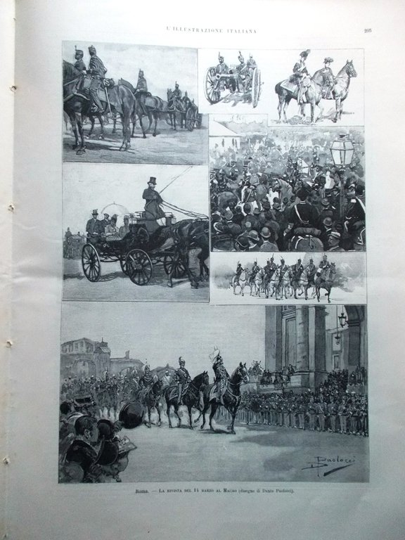 L'Illustrazione Italiana 26 Marzo 1893 Amicis Regina Coeli Tanlongo Heine …