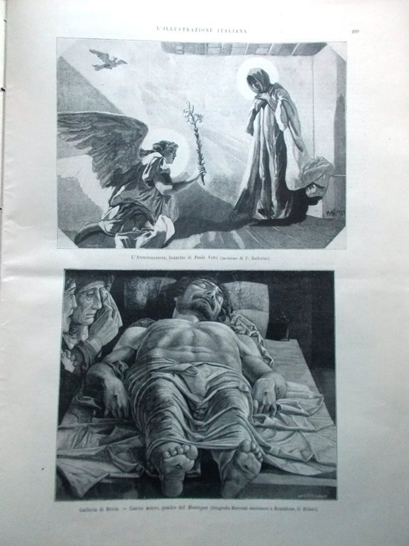 L'Illustrazione Italiana 26 Marzo 1893 Amicis Regina Coeli Tanlongo Heine …