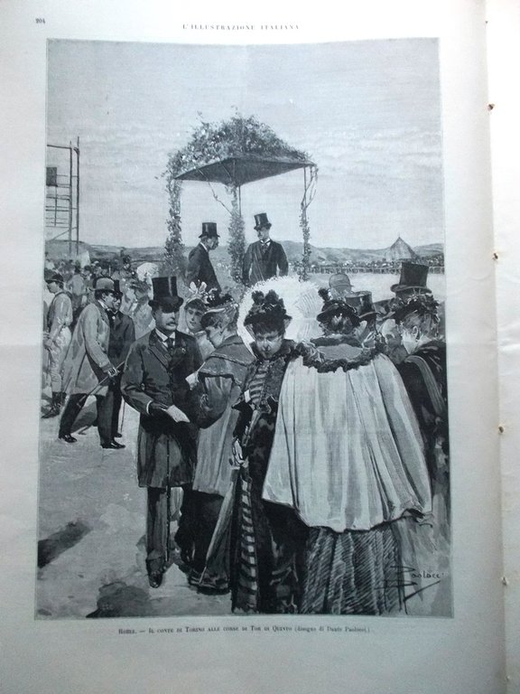 L'Illustrazione Italiana 26 Marzo 1893 Amicis Regina Coeli Tanlongo Heine …