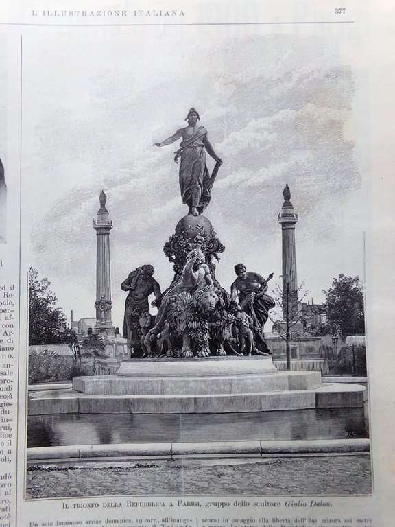 L'Illustrazione Italiana 26 Novembre 1899 Parigi Trionfo Repubblica Notarbartolo