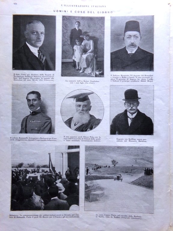 L'Illustrazione Italiana 26 Novembre 1922 Mussolini Losanna Camera Coppa Florio | Immagine Gallery 4