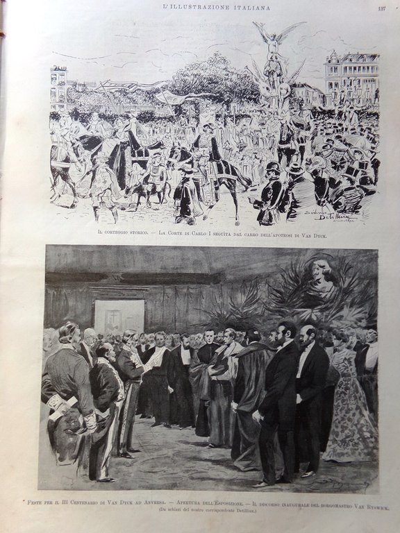 L'Illustrazione Italiana 27 Agosto 1899 Tumulti Parigi Dreyfus Van Dyck …