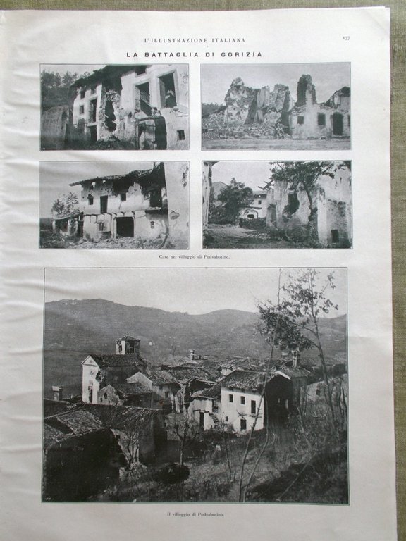 L'illustrazione Italiana 27 Agosto 1916 WW1 Battaglia Gorizia Rosso San … | Immagine Gallery 6
