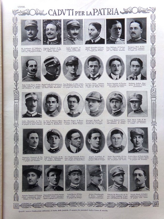 L'illustrazione Italiana 27 Agosto 1916 WW1 Battaglia Gorizia Rosso San …