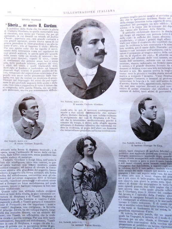 L'Illustrazione Italiana 27 Dicembre 1903 Tolstoj Capodanno D'Annunzio Bambini