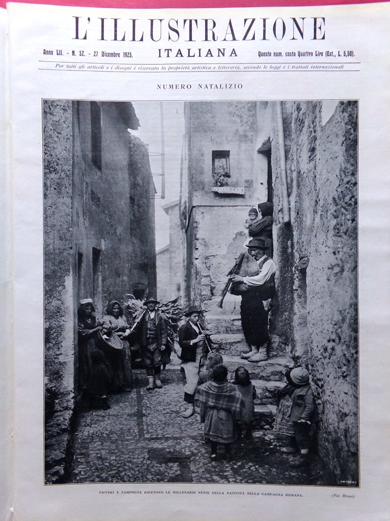 L'Illustrazione Italiana 27 Dicembre 1925 Natale Arte Presepio Taormina Calzini | Immagine principale